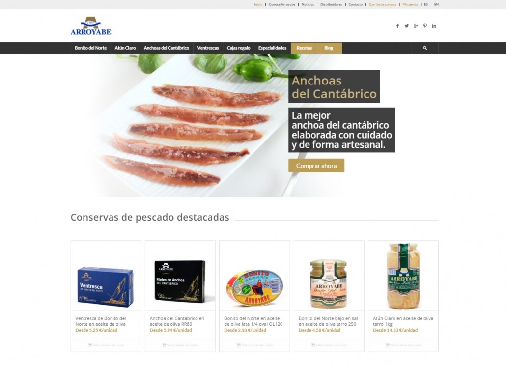 Arroyabe nueva web